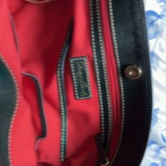 Dooney & Bourke White Black Quilt Logo Canvas Shoulder Bag Handbag Tote - Picture 13 of 14